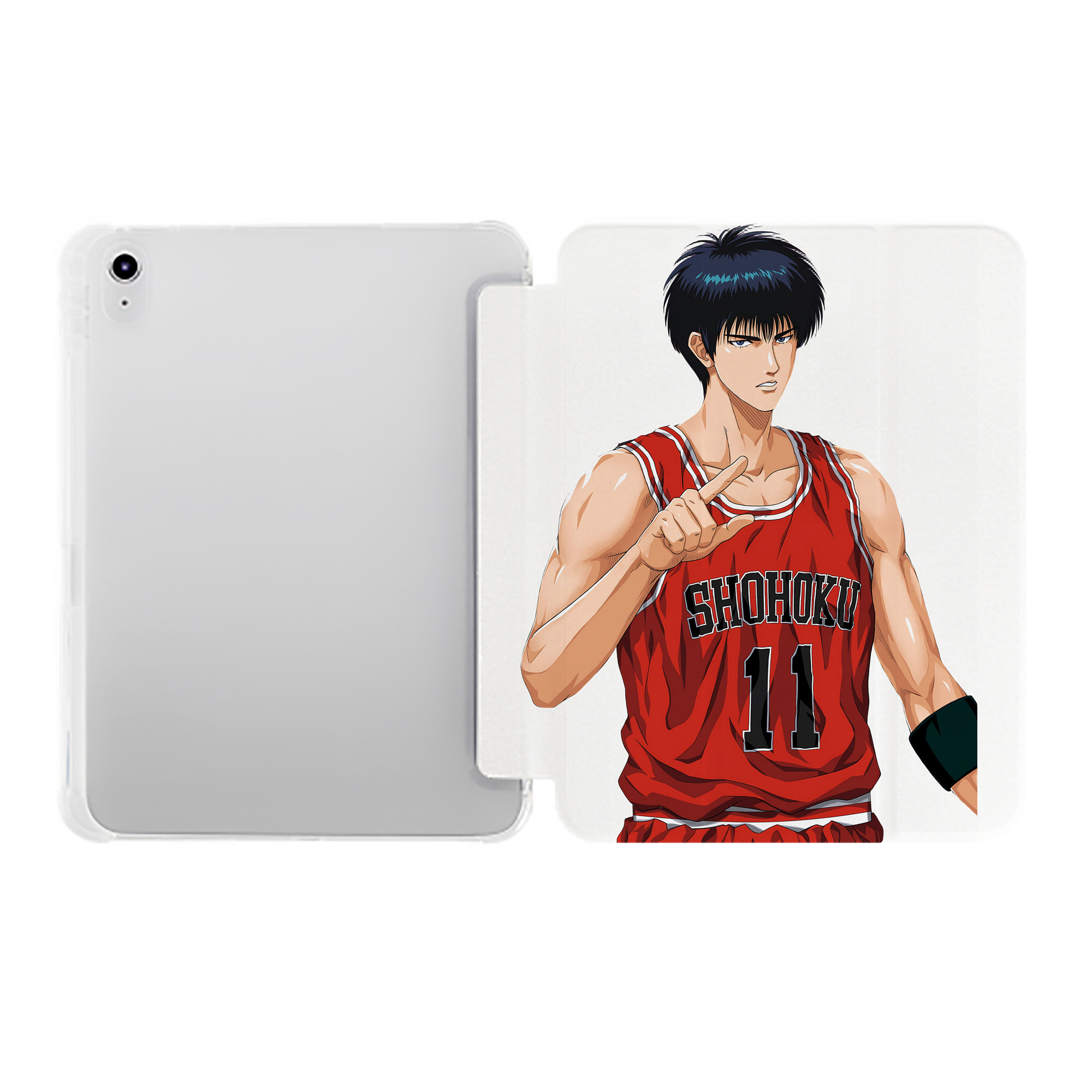 （画像用） SLAM DUNK／スラムダンク IPad ケース ペン収納付き 三つ折りスタンド PUレザー×シリコン 対応機種9.5/10.5/10.9インチ